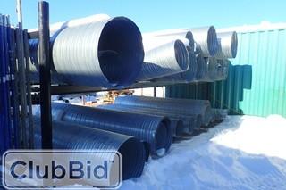 Steel rack w/ Asst. Ducting. 