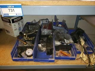 Shelf  with Contents, Pressure Gauges