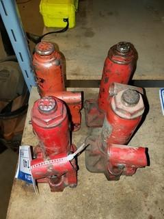 (4) 2 Ton Bottle Jacks
