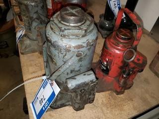 (2) 12 Ton Bottle Jacks