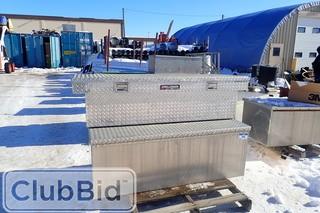 Lot of Crossover Truck Box and Aluminum Job Box. 