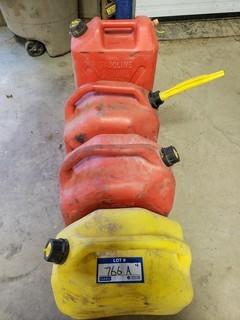 (4) Gerry Cans, Diesel/Gas