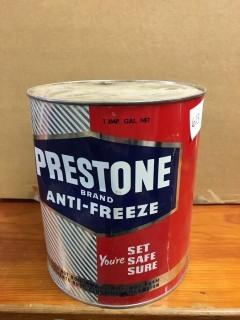 1 Gallon Prestone Antifreeze Can.