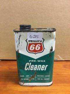 1 Pint Phillips 66 Pre-Wax Cleaner Can.