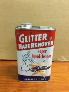 1 Pint Glitter Haze Remover Can.