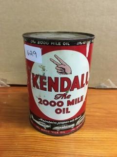 1 Quart Kendall The 2000 Mile Oil Can.