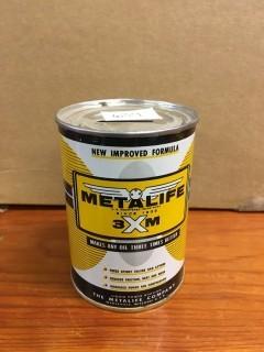 1 Pint Metalife 3XM Can with Coin Slot.