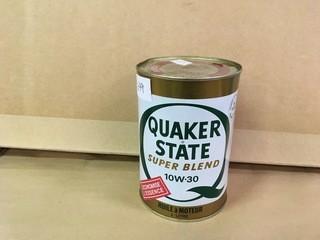 1 Litre Quaker State Super Blend 10W-30 Motor Oil Can, Unopened.