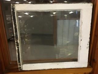 Antique Window, Approximately 24" x 22".