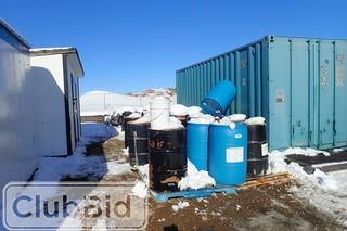 Lot of Approx. 16 Barrels w/ Asst. Fluids including Glycol , STS Pro-Tech 100, etc and Asst. Dunnage. 