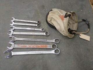 Qty Of Assorted Size Wrenches C/w Kuny Bag