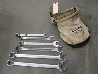 Qty Of Assorted Size Wrenches C/w Kuny Bag