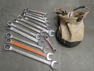 Qty Of Assorted Size Wrenches C/w Kuny Bag