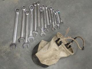 Qty Of Assorted Size Wrenches C/w Kuny Bag