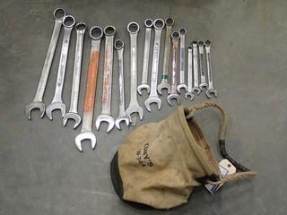 Qty Of Assorted Size Wrenches C/w Kuny Bag