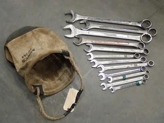 Qty Of Assorted Size Wrenches C/w Kuny Bag