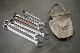 Qty Of Assorted Size Wrenches C/w Kuny Bag