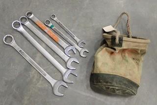 Qty Of Assorted Size Wrenches C/w Kuny Bag