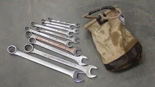 Qty Of Assorted Size Wrenches C/w Kuny Bag