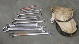 Qty Of Assorted Size Wrenches C/w Kuny Bag