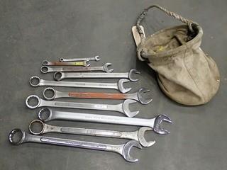 Qty Of Assorted Size Wrenches C/w Kuny Bag