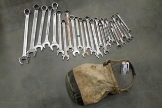 Qty Of Assorted Size Wrenches C/w Kuny Bag