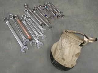 Qty Of Assorted Size Wrenches C/w Kuny Bag