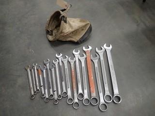 Qty Of Assorted Size Wrenches C/w Kuny Bag