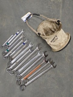 Qty Of Assorted Size Wrenches C/w Kuny Bag