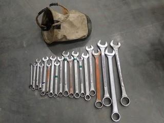 Qty Of Assorted Size Wrenches C/w Kuny Bag