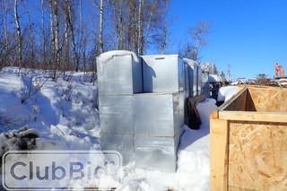 Lot of Approx. 60 Galvanized Steel Storage Boxes. 