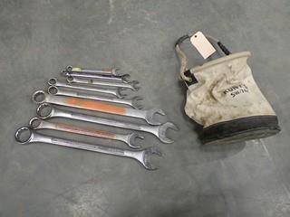 Qty Of Assorted Size Wrenches C/w Kuny Bag