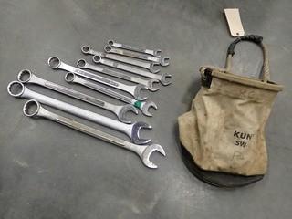 Qty Of Assorted Size Wrenches C/w Kuny Bag