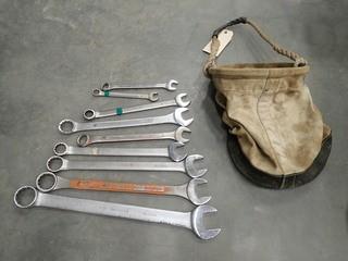 Qty Of Assorted Size Wrenches C/w Kuny Bag