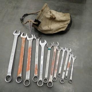 Qty Of Assorted Size Wrenches C/w Kuny Bag