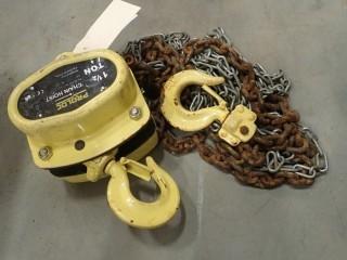 Proloc 1 1/2-Ton Chain Fall