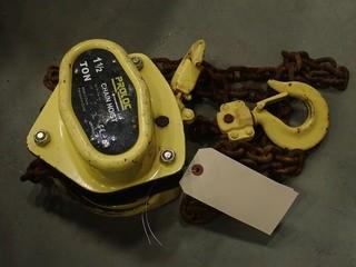 Proloc 1 1/2-Ton Chain Fall
