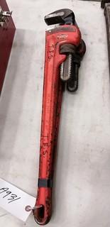 (2) Ridgid 24in Pipe Wrenches
