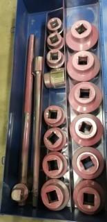 Incomplete 1in Dr Socket Wrench Set