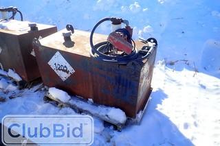 Slip Tank w/ Fill-Rite Electric Pump. 