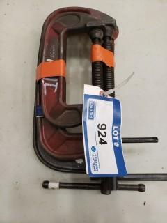 Qty Of (3) Assorted Size C-Clamps