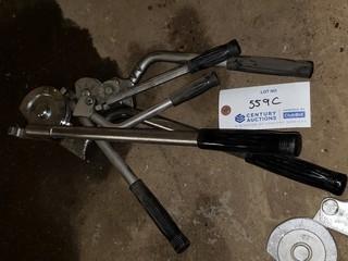 Swivel Level Type Bender 1/4 in, 3/8 in, 1/2 in  - Imperial