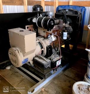 Cummins 8.3L Skid Mounted Generator 25KW (Natural Gas) *Buyer Responsible For Load Out*