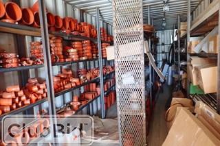 Contents of Sea Can Including Victaulic Fittings, Elbows, Joints, PVC Pipe and Tubing, Copper Pipe and Tubing, Ready Rod, etc. **CONTENTS MUST BE REMOVED BY MAR.19/18. LIGHTS AND SHELVING NOT INCLUDED**