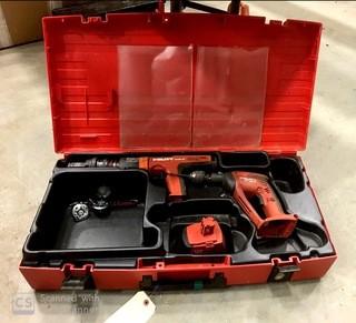 Hilti DX351BT Powder Actuated Tool C/w Hilti XBT 4000-A Cordless Drill