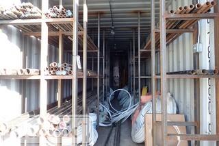 Contents of Sea Can Including Sch 40/80 Steel Pipe, PVC Tubing, etc. **CONTENTS MUST BE REMOVED BY MAR.19/18**
