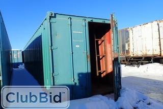 Skidded 40' Sea Container. 