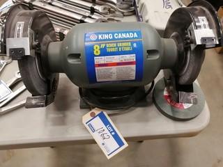 King Canada 110V 8in Bench Grinder