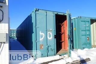 Skidded 40' Sea Container. 