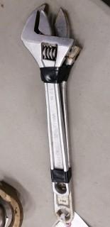 (2) Assorted Size Adjustable Wrenches